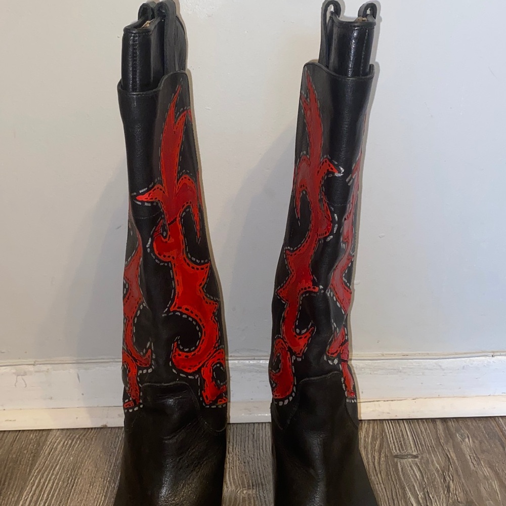 Frye Paige Black Leather Boots – Tall Leather Size 8.5 B - Picture 5 of 17